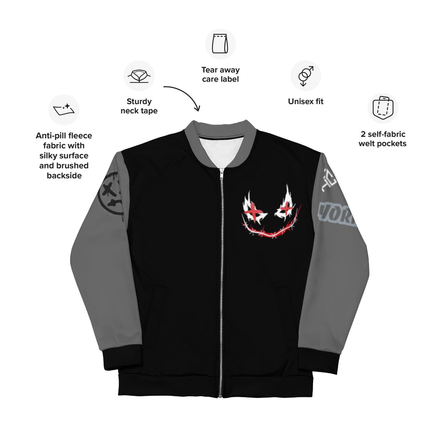 Stitch face  Bomber Jacket