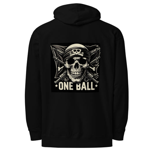 One ball Jolly Roger midweight hoodie