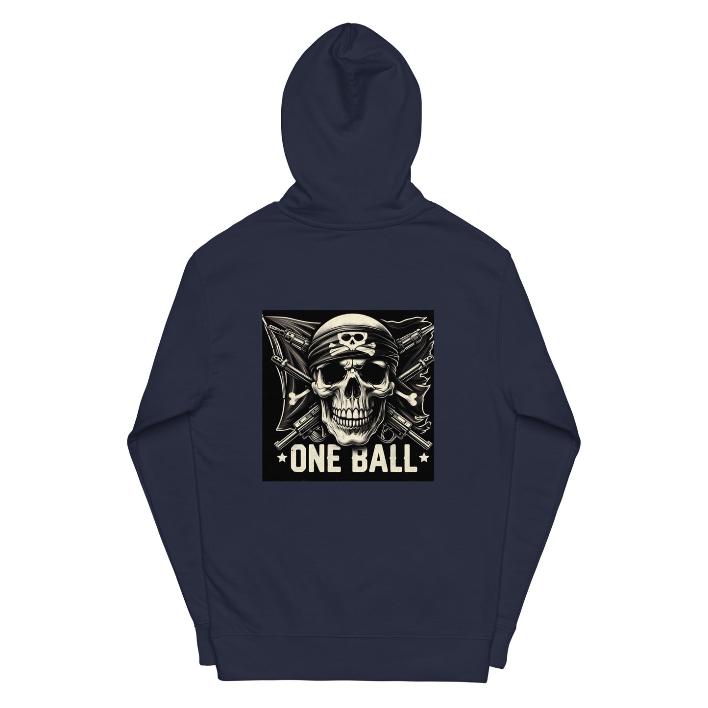 One ball Jolly Roger midweight hoodie